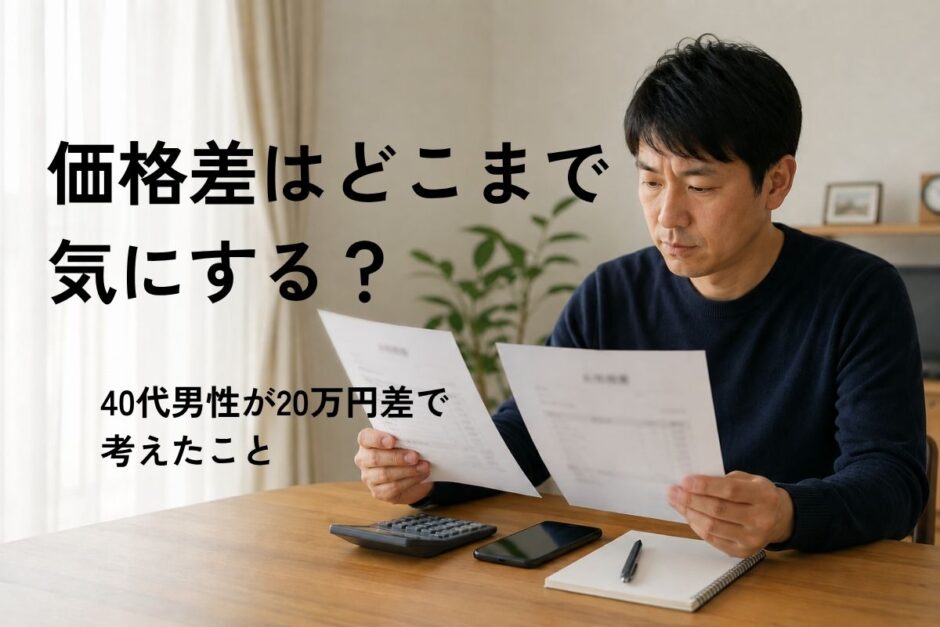 医療脱毛の見積もりを比較しながら費用と納得感について考える40代男性