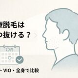医療脱毛で毛が減るのはいつなのかを解説する記事のイメージイラスト